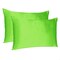 Homeroots 20 x 26 in. Bright Green Dreamy Silky Satin Standard Size Pillowcases 387869 - alternate 6